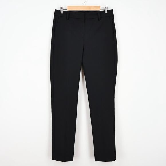 NWT J.Crew Factory The Slim-Fit Full-Length Trouser Dress Pant Black 10 Tall - Picture 1 of 8